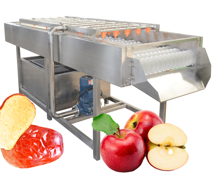 Root vegetable cleaning machine, jujube cherry high pressure cleaning and polishing machine
